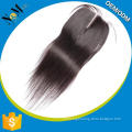 grade 7a Silky Straight Wave hair black gray hair weave with closures